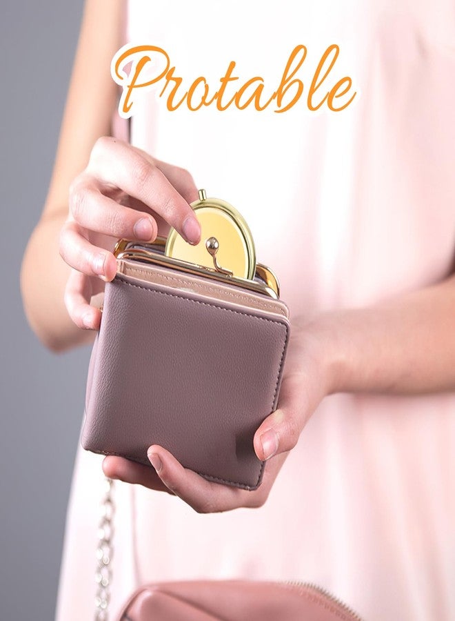 WLLHYF Pill Box Cute Small Pill Box for Purse & Pocket Medicine Organizer Travel Pillbox Waterproof Pill Case Metal Pill Container Holder for Vitamins, Fish Oil, Supplements(Gold) - Image 5